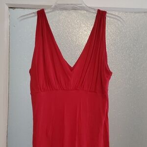 CAbi Red Sleeveless Top